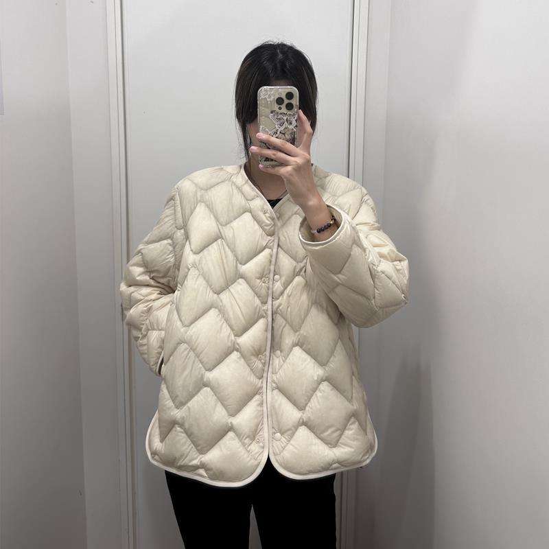50代ファッション 大人の冬のキルティングジャケット