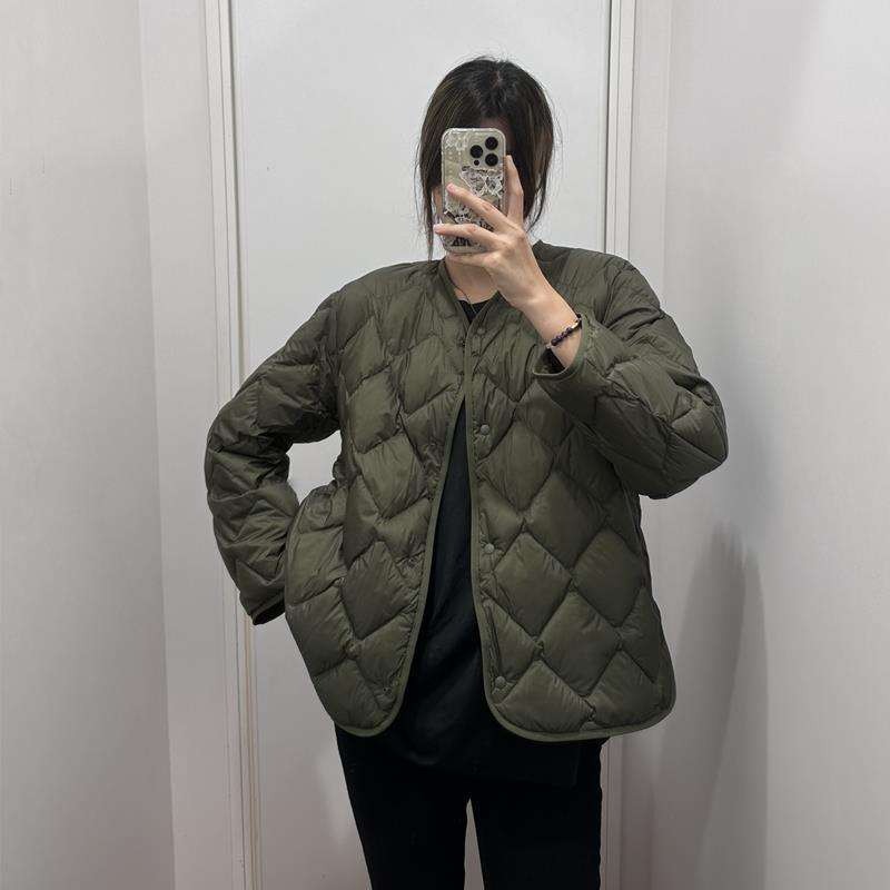 50代ファッション 大人の冬のキルティングジャケット