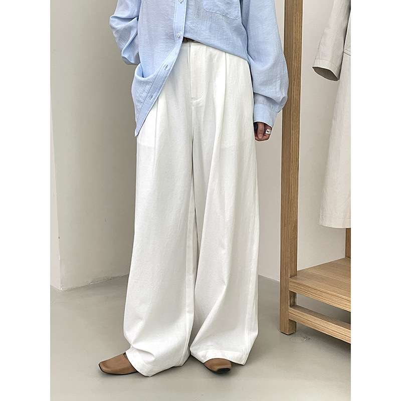 50代ファッション ゆったりワイドパンツ