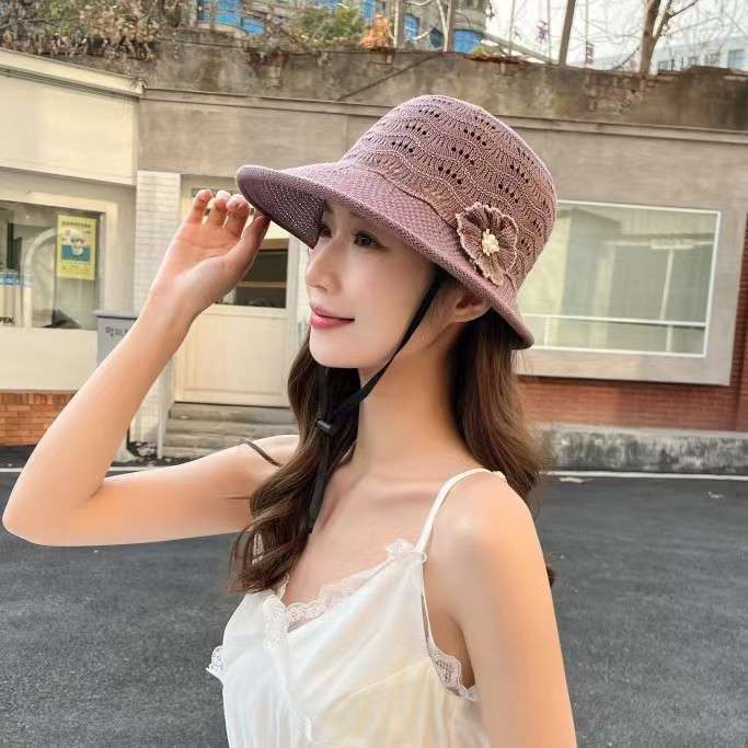 50代ファッション 大人の涼やか広つばハット