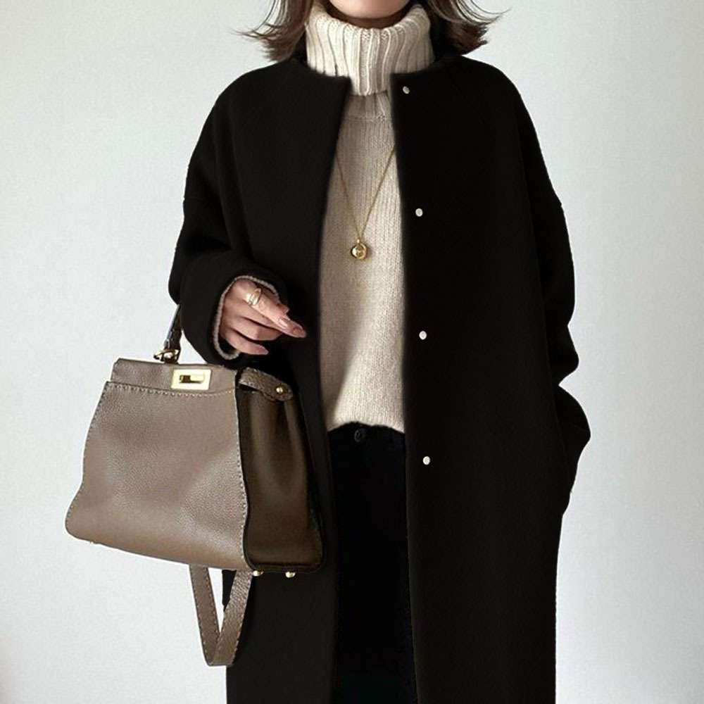 50代ファッション 大人の洗練コクーンコート