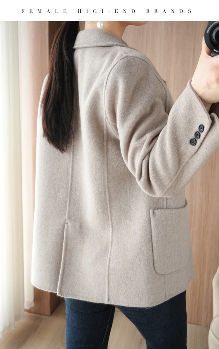 50代ファッション エレガントウールコート