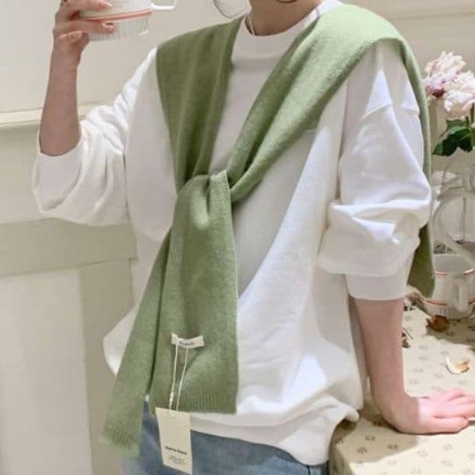 50代ファッション ゆったりウォーミーベスト