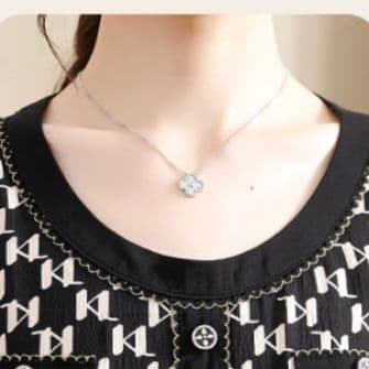 50代ファッション 千鳥格子柄切り替え半袖膝丈ワンピース