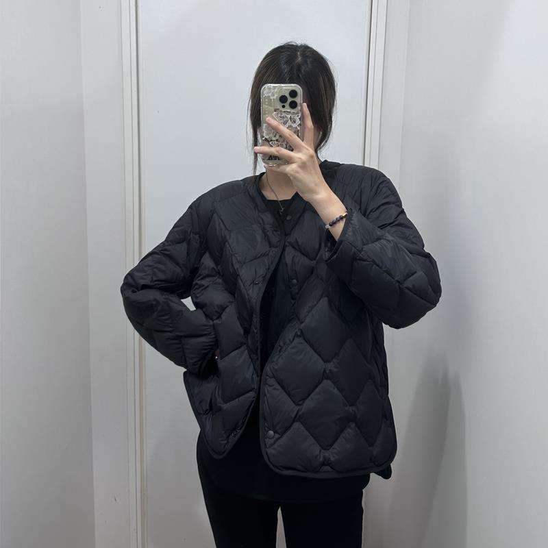 50代ファッション 大人の冬のキルティングジャケット