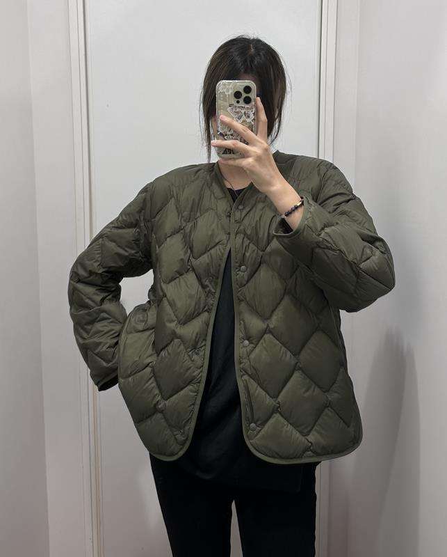 50代ファッション 大人の冬のキルティングジャケット