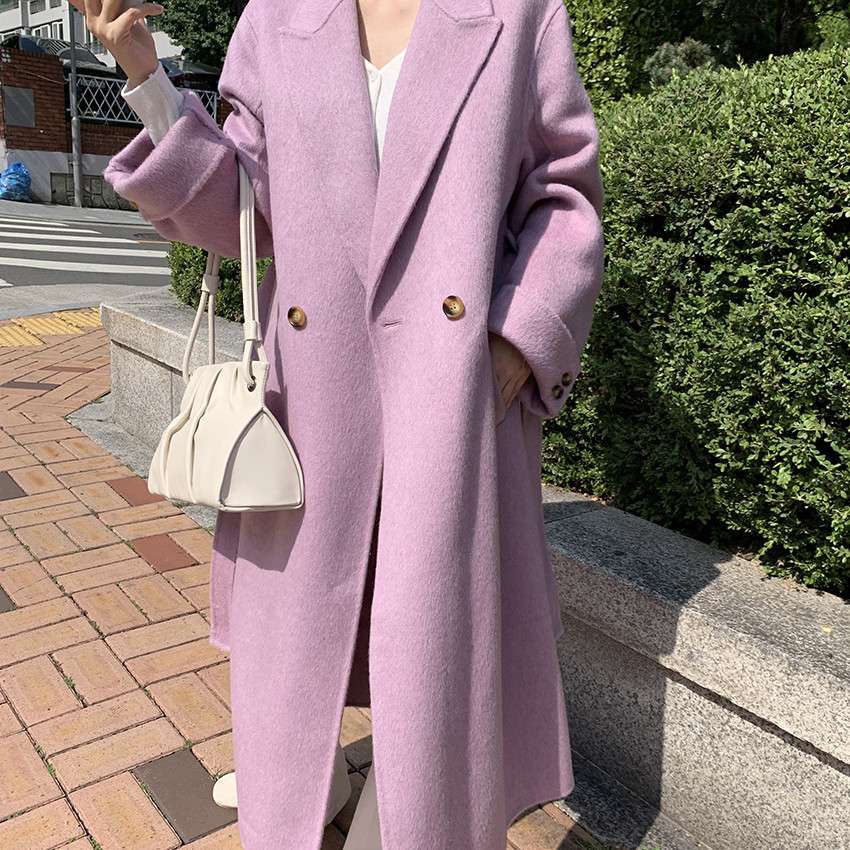 50代ファッション ゆったりロングコート