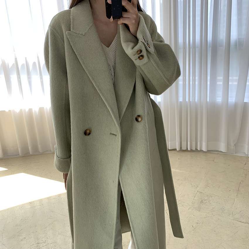 50代ファッション ゆったりロングコート