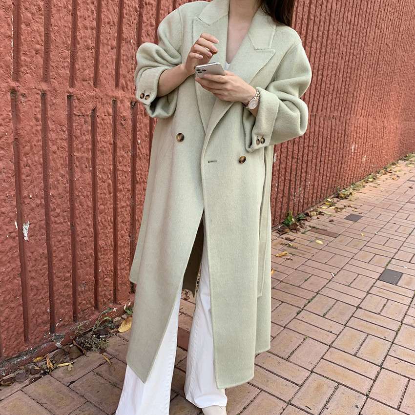 50代ファッション ゆったりロングコート