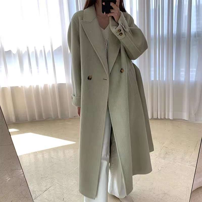 50代ファッション ゆったりロングコート