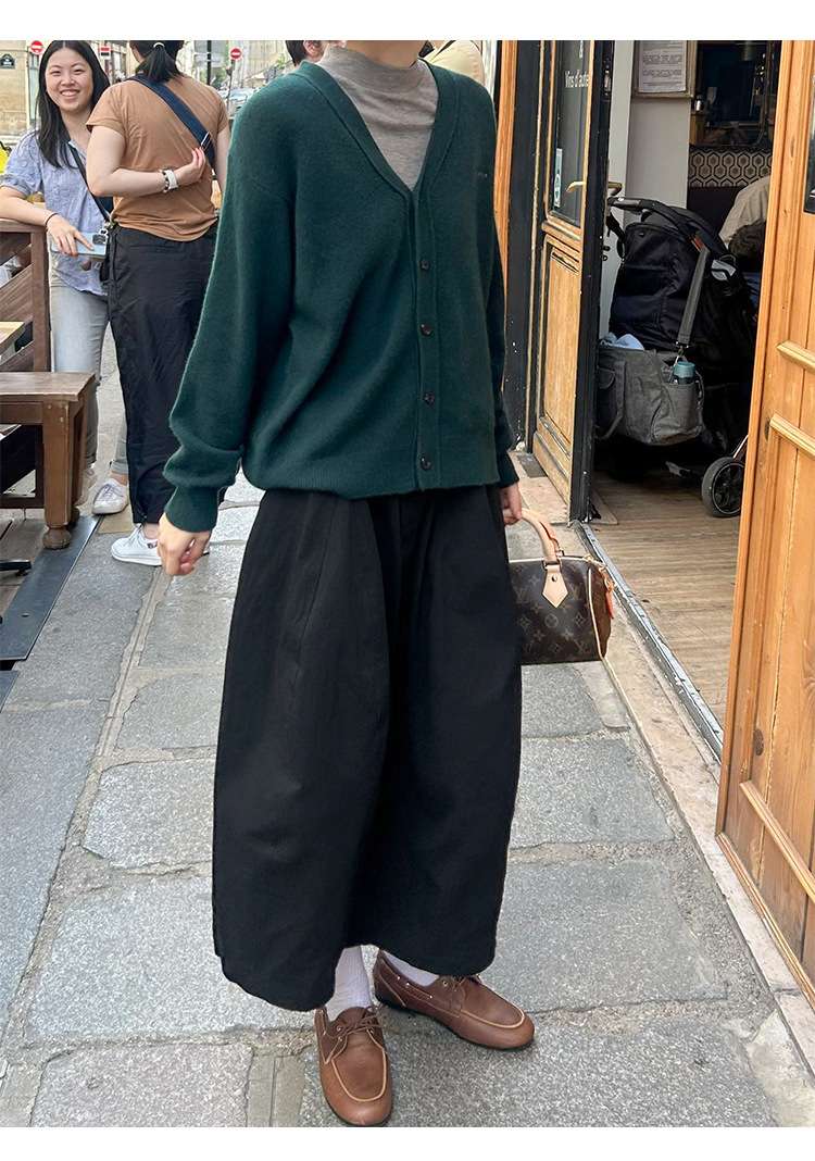 50代ファッション ゆったりロングスカート
