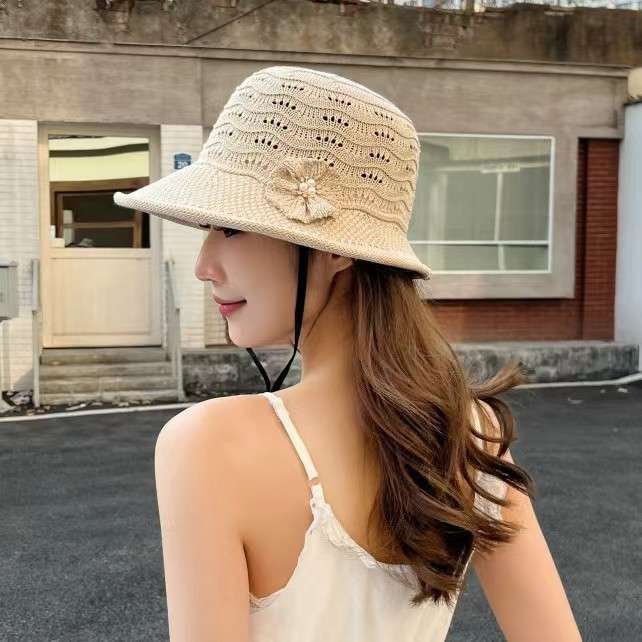 50代ファッション 大人の涼やか広つばハット