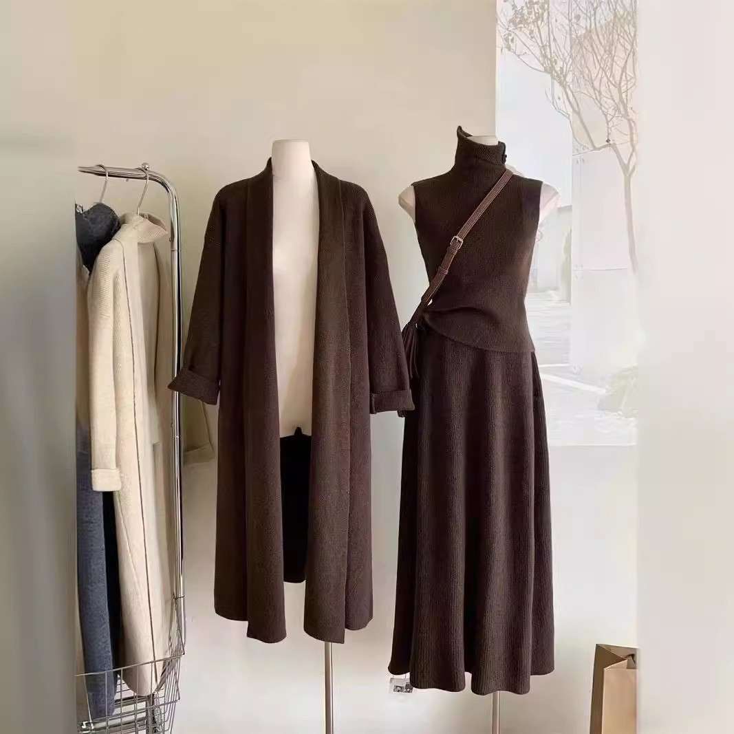 50代ファッション 上品な大人の秋冬コーディネートセット