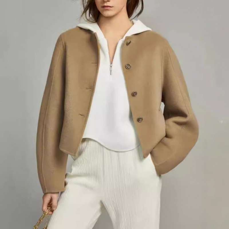 50代ファッション ゆったりボックスシルエットジャケット