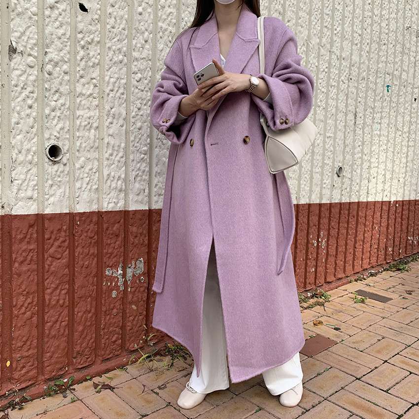 50代ファッション ゆったりロングコート
