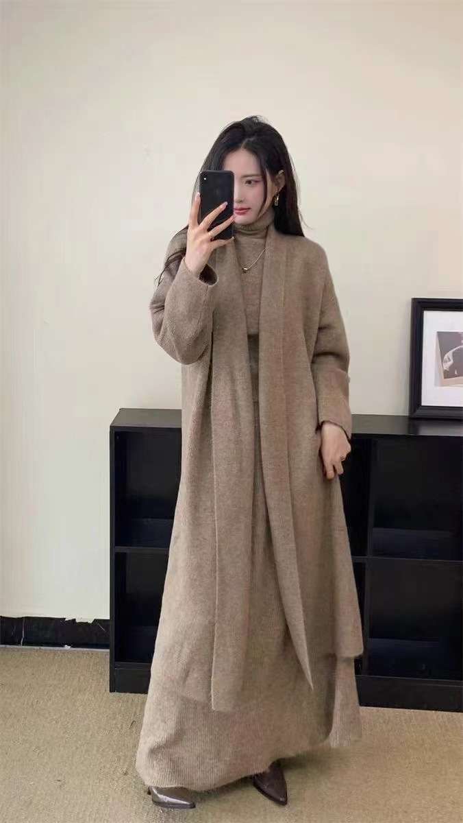 50代ファッション 上品な大人の秋冬コーディネートセット