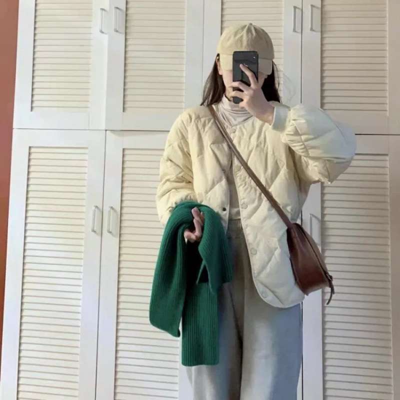 50代ファッション 軽量キルティングジャケット