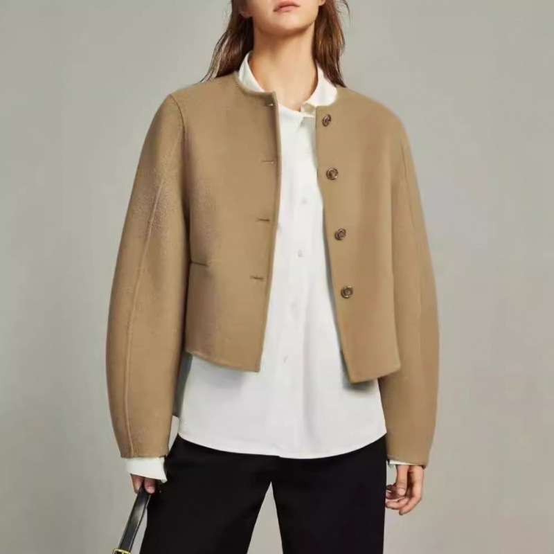 50代ファッション ゆったりボックスシルエットジャケット