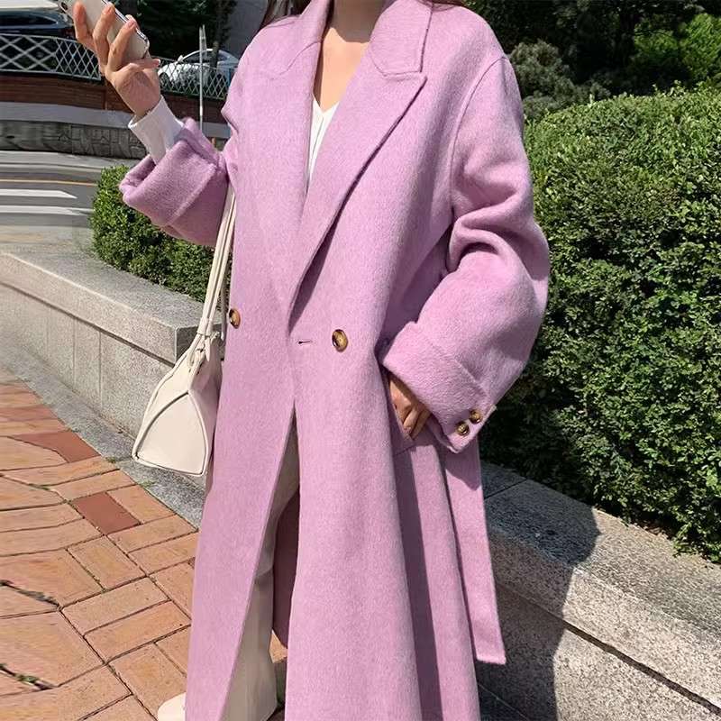 50代ファッション ゆったりロングコート