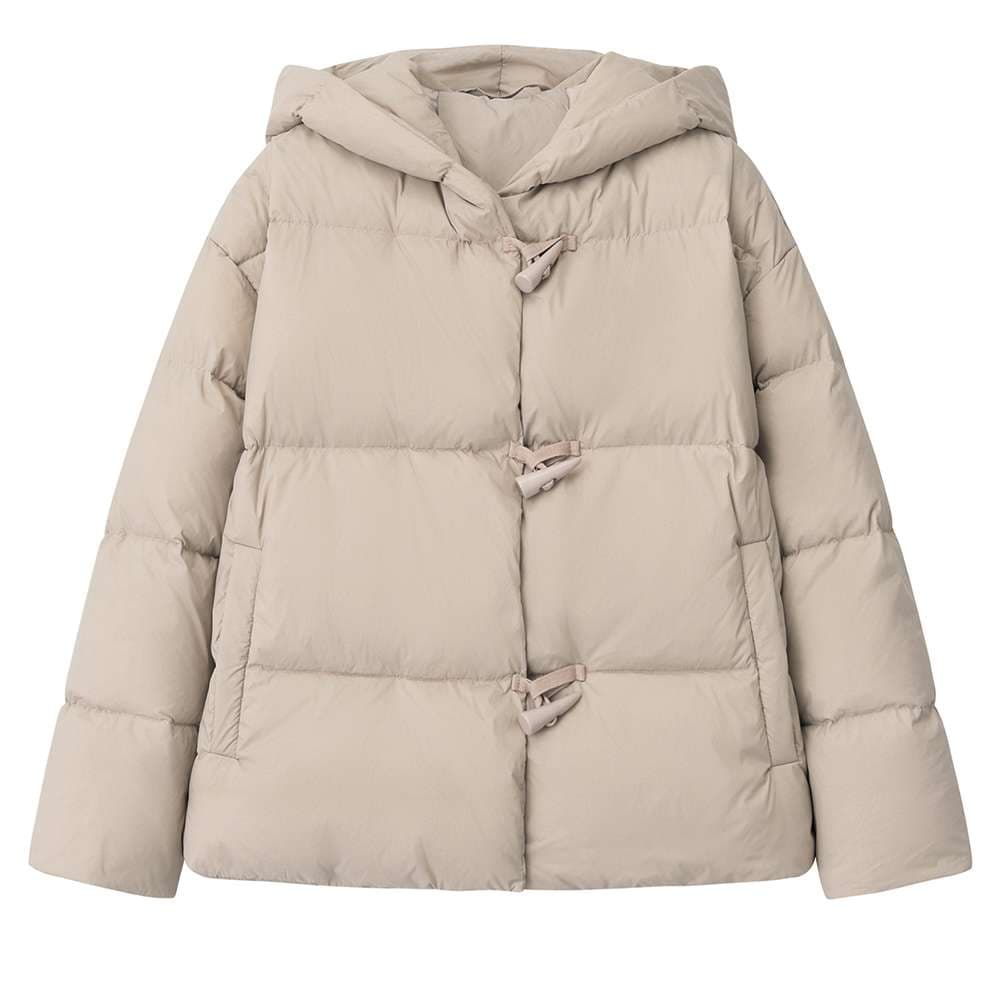 50代ファッション 中綿入りショートダウンジャケット