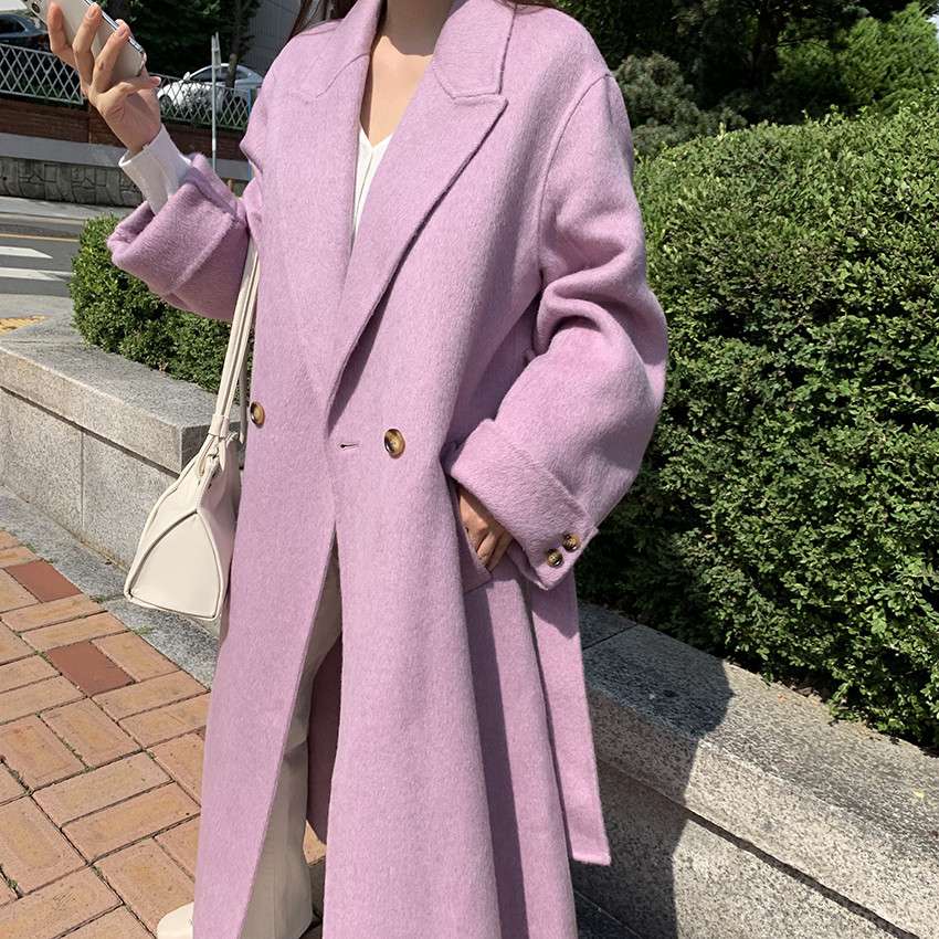 50代ファッション ゆったりロングコート