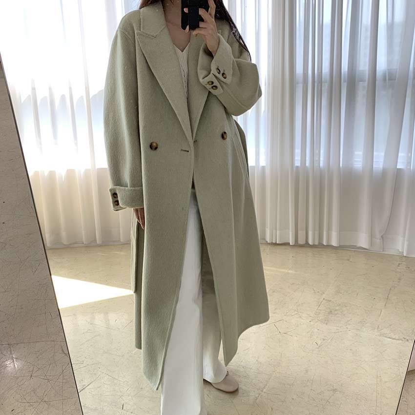 50代ファッション ゆったりロングコート