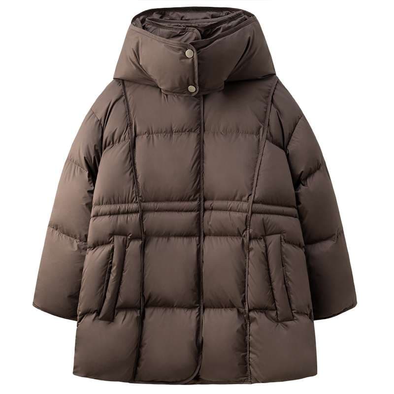 50代ファッション 上品な中綿コート