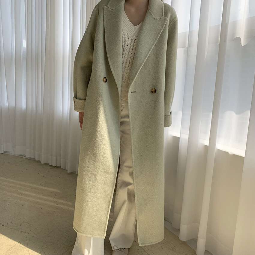 50代ファッション ゆったりロングコート