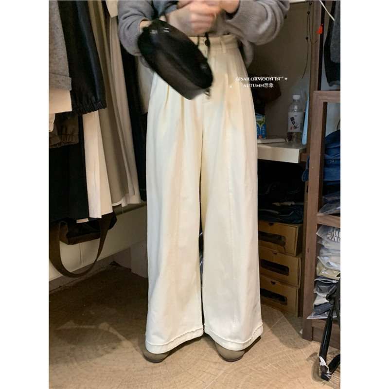 50代ファッション ゆったりワイドパンツ