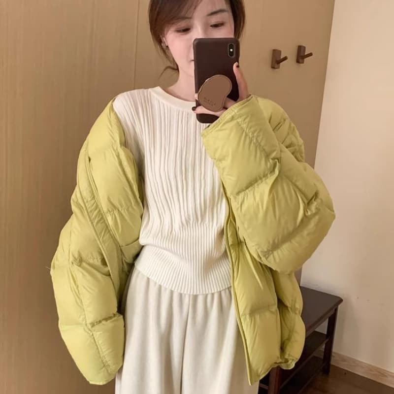 50代ファッション 上品な縦リブニットセットアップ 長袖トップス スカート 5色展開