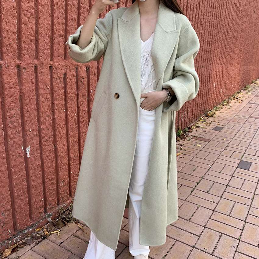 50代ファッション ゆったりロングコート