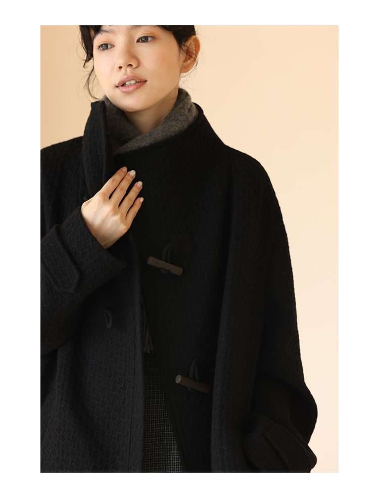 50代ファッション 重厚感あふれるダッフルコート
