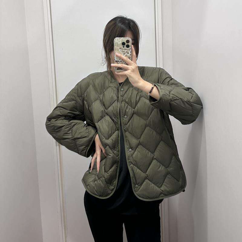 50代ファッション 大人の冬のキルティングジャケット