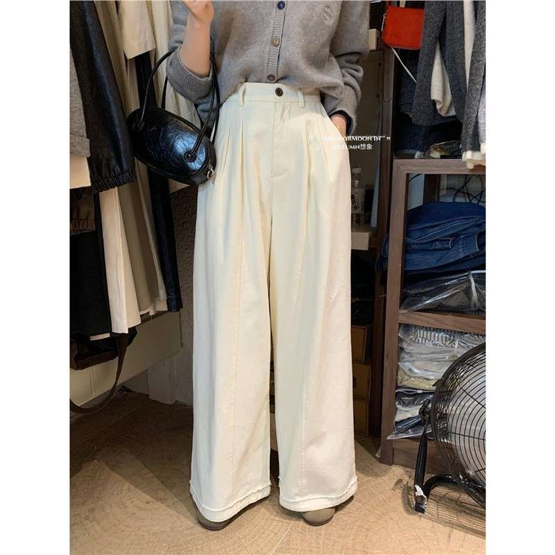 50代ファッション ゆったりワイドパンツ