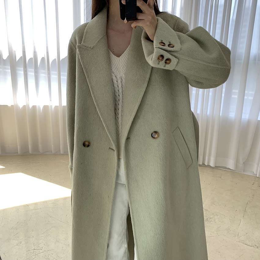 50代ファッション ゆったりロングコート