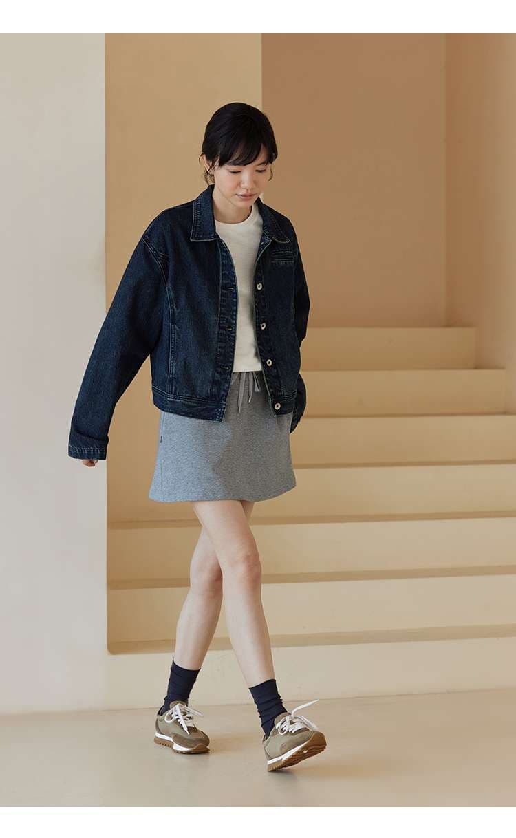 50代ファッション ゆったりデニムジャケット