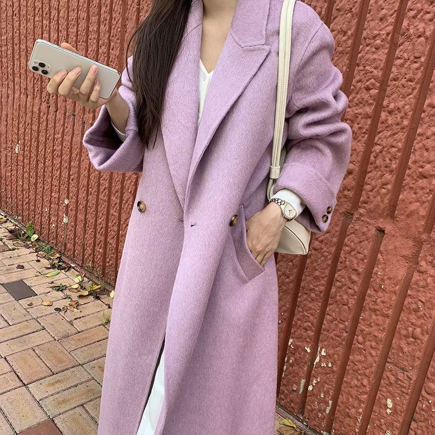 50代ファッション ゆったりロングコート