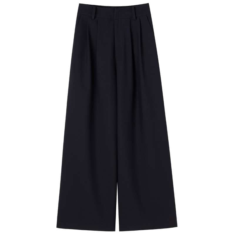 50代ファッション ゆったりワイドパンツ