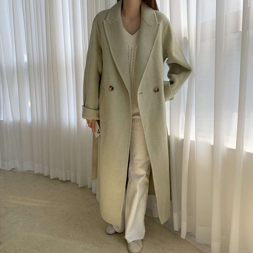50代ファッション ゆったりロングコート