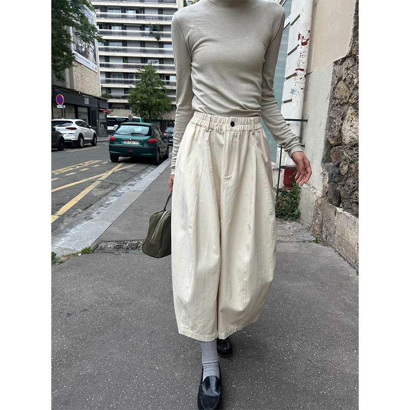 50代ファッション ゆったりロングスカート