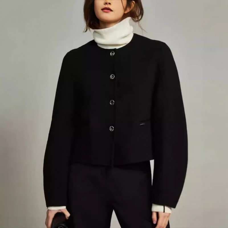 50代ファッション ゆったりボックスシルエットジャケット