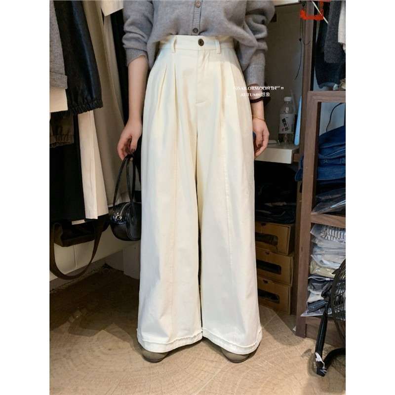50代ファッション ゆったりワイドパンツ