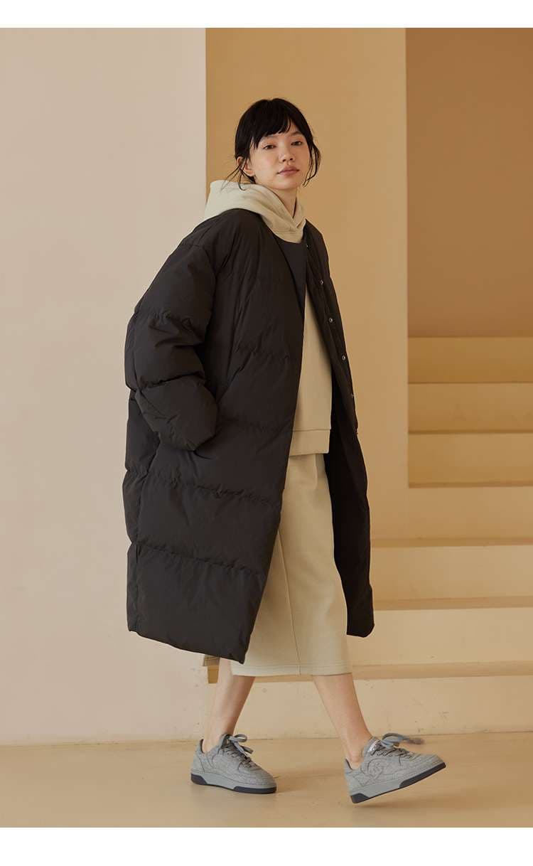 50代ファッション ゆったりフード付きスウェットワンピース