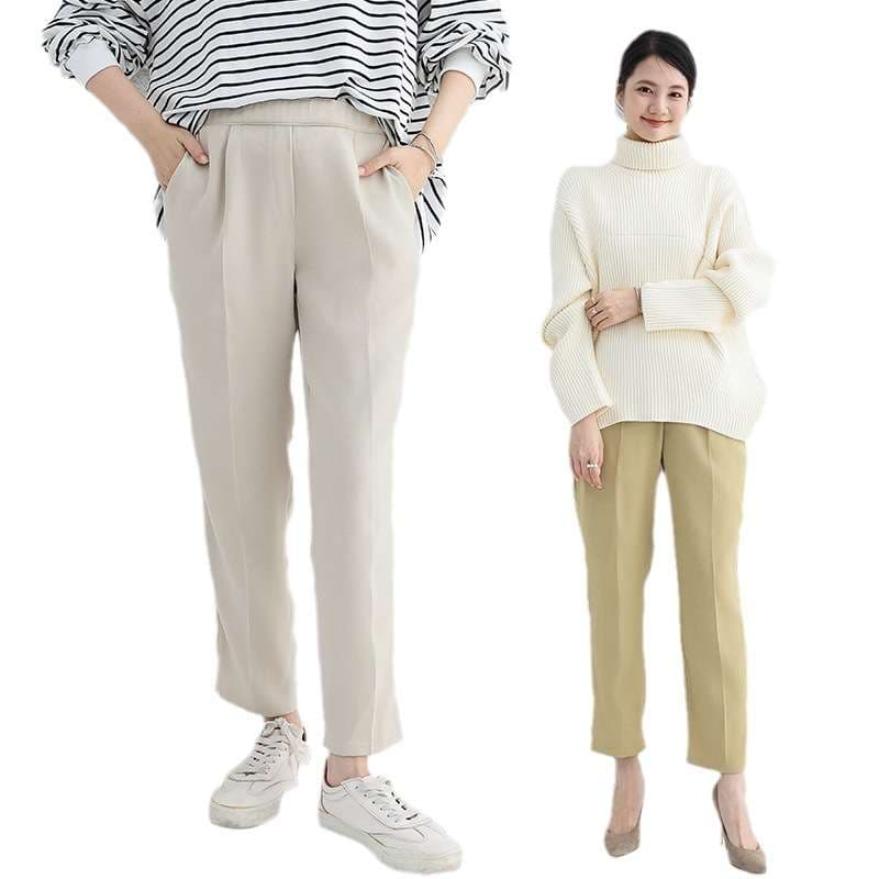 50代ファッション 大人の女性のための上品テーパードパンツ