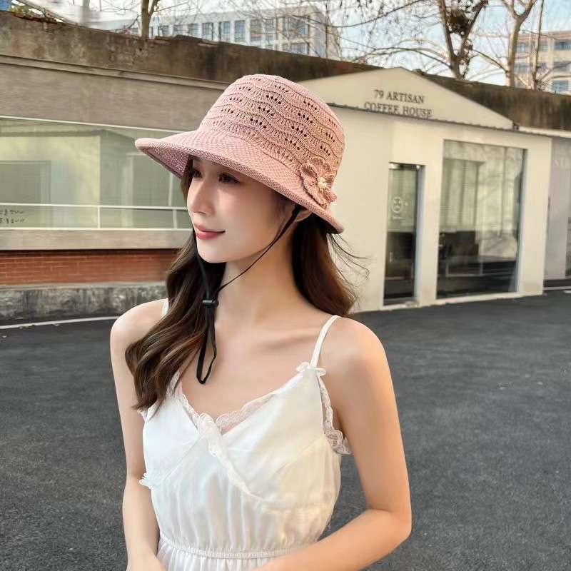 50代ファッション 大人の涼やか広つばハット