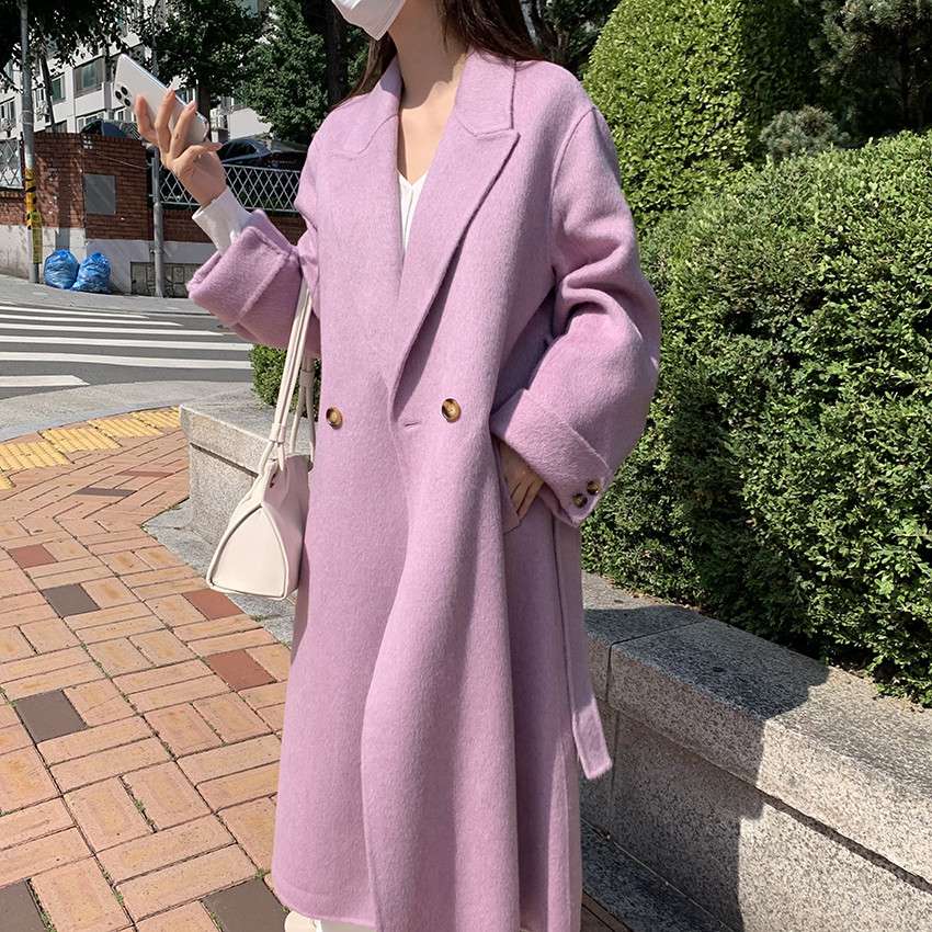 50代ファッション ゆったりロングコート